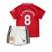 Cheap Manchester United Bruno Fernandes #8 Home Football Kit Children 2022-23 Short Sleeve (+ pants)